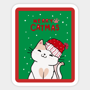 Gatito navideño Sticker